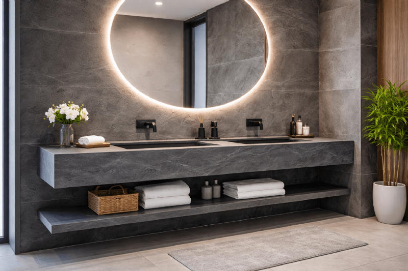 戶外與公共空間首選：板岩預鑄洗手台特色全解析